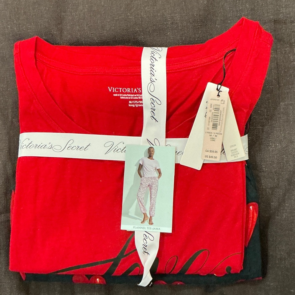 Victoria's Secret Vibrant Red Pajama Set